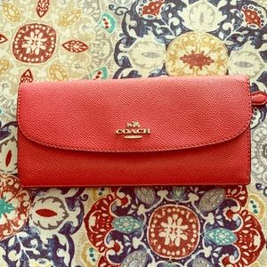 Coach red wallet